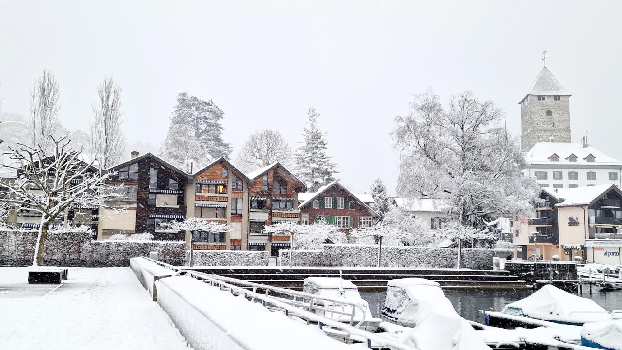 Ferienwohnung Ankerplatz Spiez Exterior foto